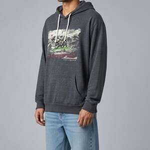 Mammoth Mountain Men’s Hoodie Long Sleeve Lightweight Kangaroo Pockets XL Grey